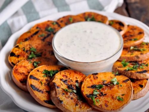 grilled sweet potatoes recipe