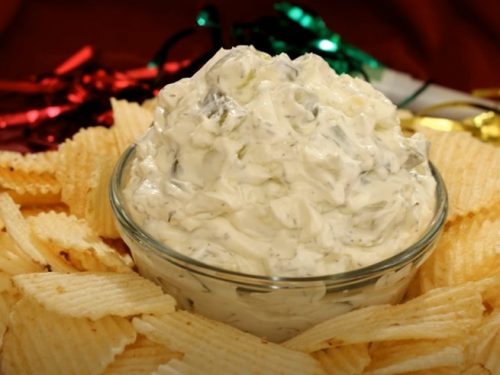 4 ingredient dill pickle dip recipe