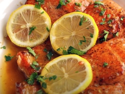 brown butter lemon salmon recipe