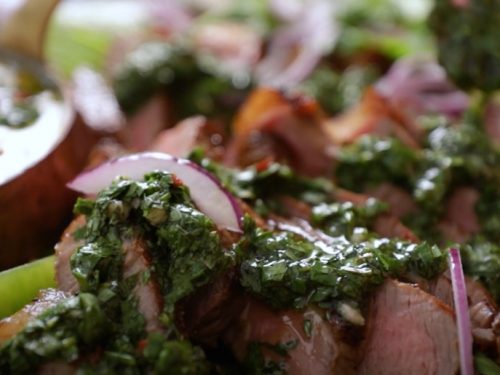 grilled skirt steak salad recipe