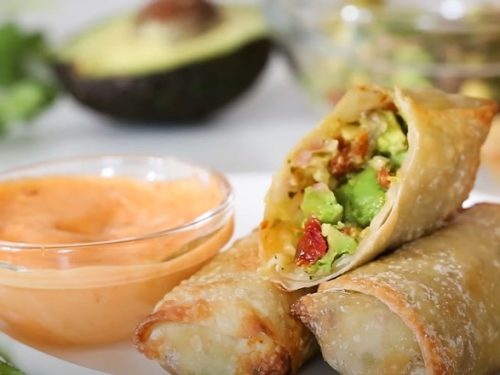 Air Fryer Avocado Egg Rolls Recipe