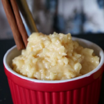 arroz con leche with candied mango recipe