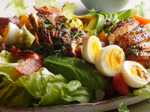 Balsamic Chicken Cobb Salad with Pasta Recipe