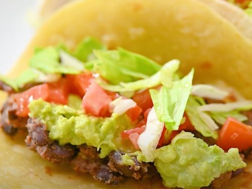 Black Bean and Vegetable Tacos Recipe