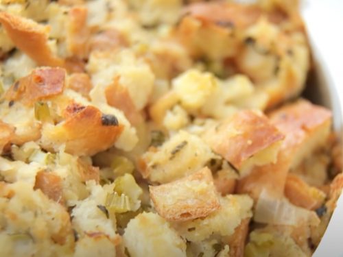 Bread Stuffing with Pancetta and Figs Recipe