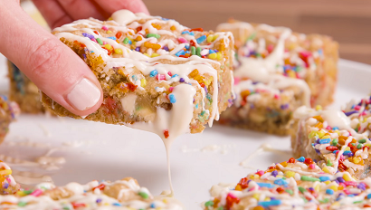 cake batter blondies recipe