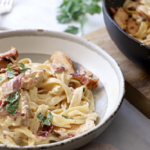 chicken bacon fettuccine alfredo recipe