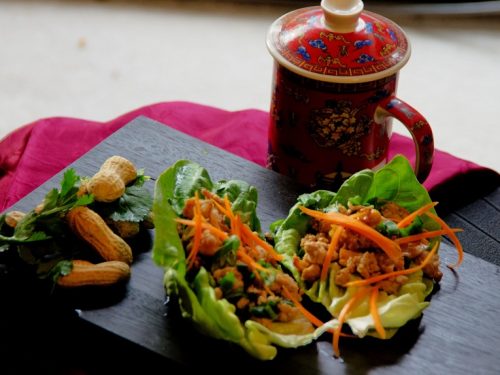 chicken larb lettuce wraps