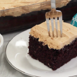 chocolate sheet cake with creamy peanut butter frosting recipe