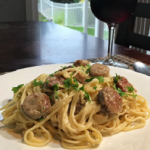 fettuccini alfredo with sausage recipe