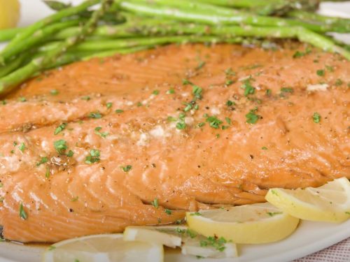 Garlic Brown Sugar Glazed Salmon Recipe