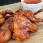 grilled chicken wings with seasoned buffalo sauce recipe