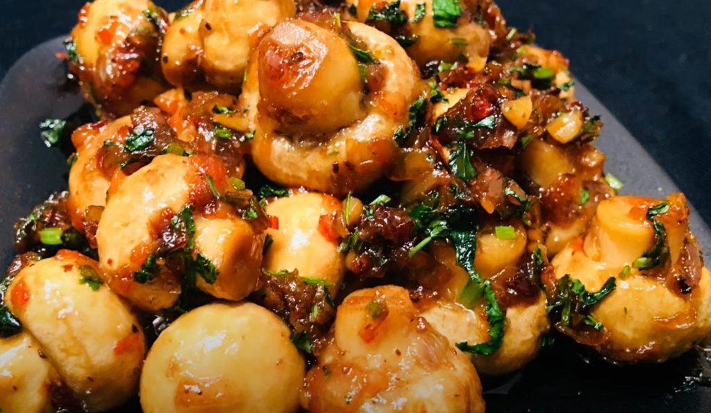 Honey Balsamic Garlic Mushrooms Recipe