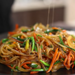 japchae quick korean noodle stir fry recipe