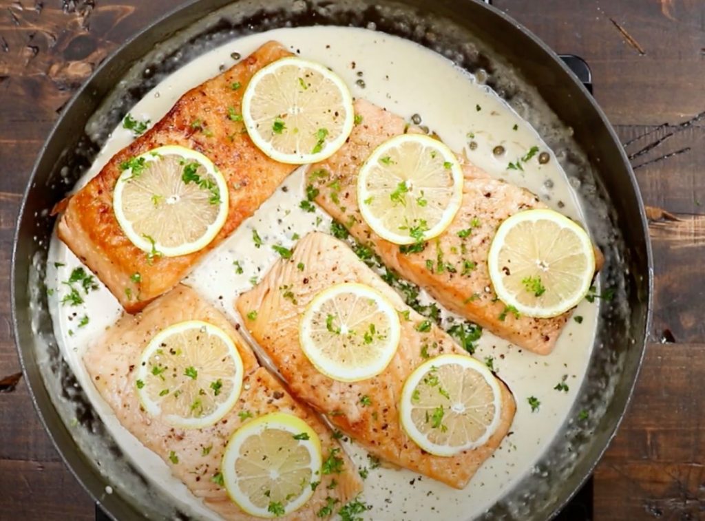 Lemon Salmon Piccata Recipe