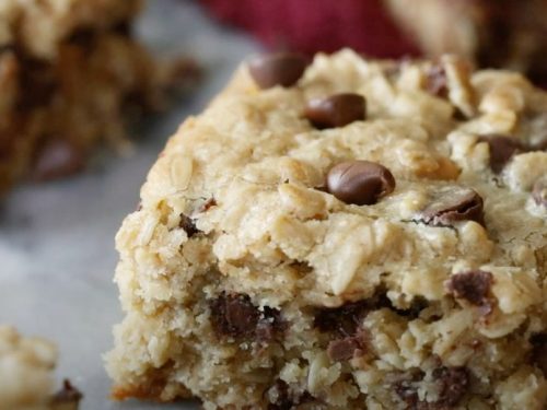 Oatmeal Chocolate Chip Cookie Bars Recipe