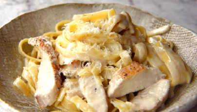 one pot creamy garlic parmesan chicken alfredo recipe