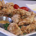 pretzel crusted chicken bites recipe