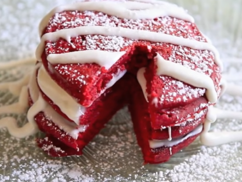 red velvet pancakes recipe (IHOP copycat)