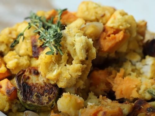 Roasted Autumn Vegetable Stuffing Recipe