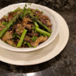 sauteed wild mushrooms with roasted asparagus recipe