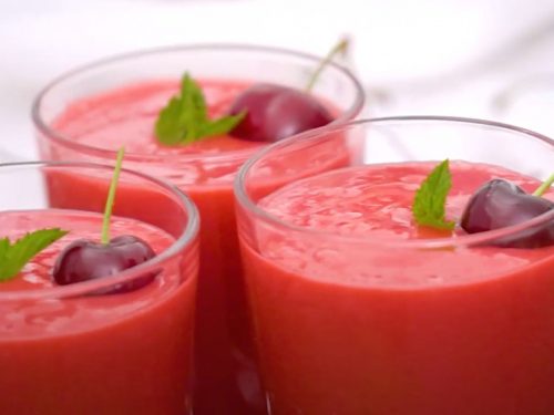 Strawberry Cherry Smoothies Recipe