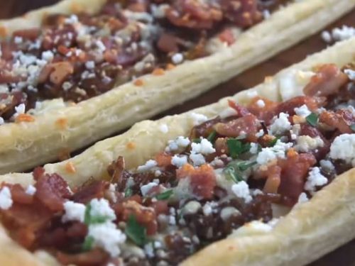 bacon blue cheese caramelized onion tart recipe