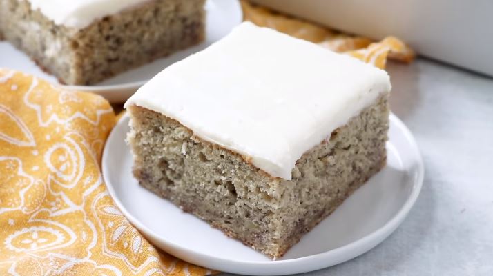 banana cake with vanilla bean frosting recipe