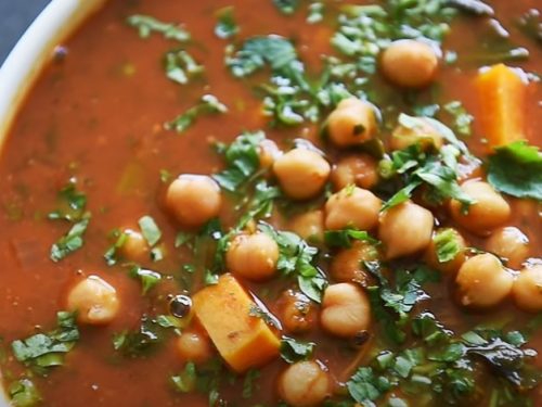 swiss-chard, potato, and chickpea stew recipe