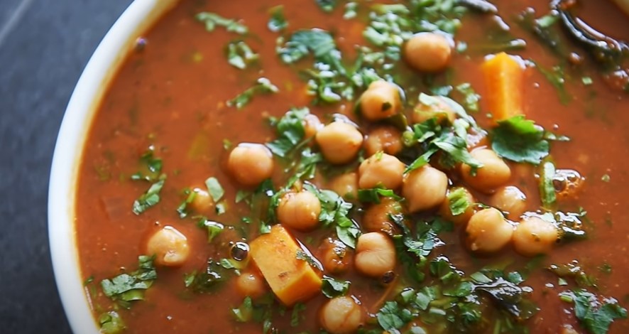 swiss-chard, potato, and chickpea stew recipe