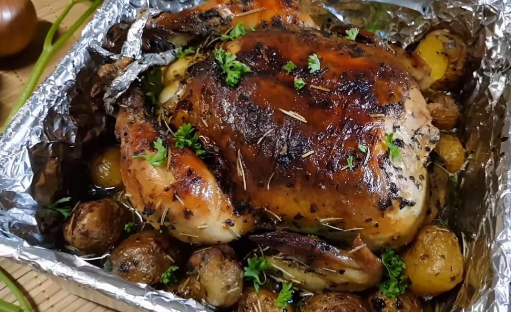 baked rosemary chicken with potatoes recipe