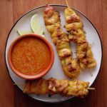 grilled chicken satay with spicy peanut sauce recipe