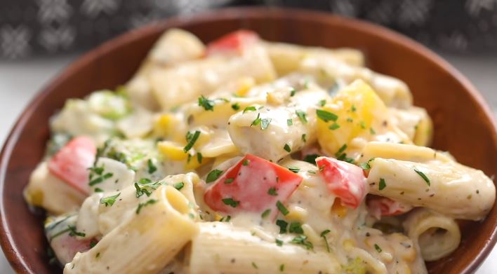 macaroni and peppers in white sauce recipe