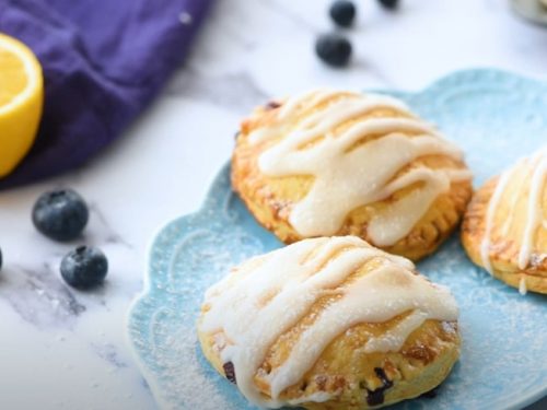 blueberries and cream hand pies recipe