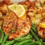 sheet pan garlic-parmesan chicken tenders and veggies recipe