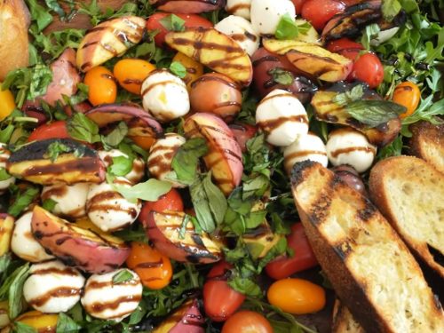 grilled peach summer salad recipe