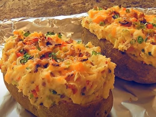 loaded twice baked potatoes recipe