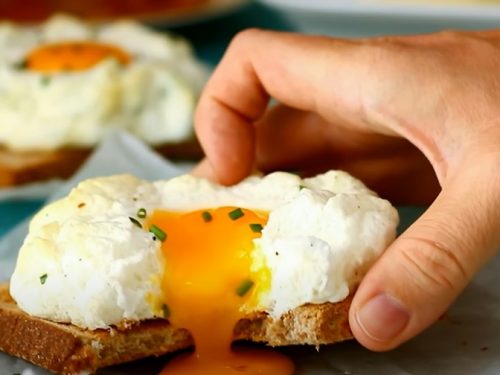 cloud eggs (egg nests) recipe