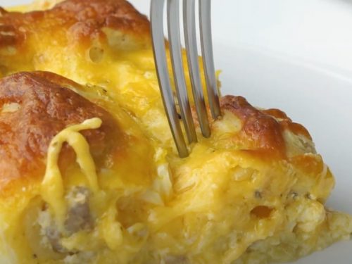 crescent roll sausage bake recipe