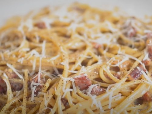 bacon carbonara pasta recipe