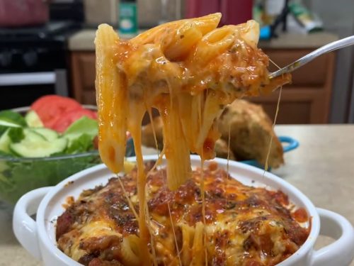 creamy sausage penne bake recipe