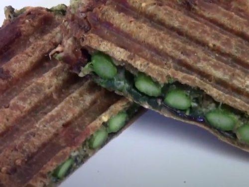 asparagus prosciutto panini with garlic mayonnaise recipe