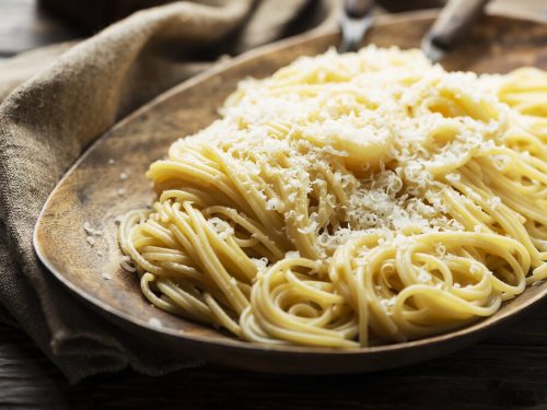 Browned Butter and Mizithra Cheese Pasta Recipe, delicious pasta mixed with browned butter and mizithra cheese