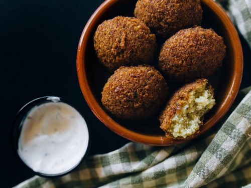 Air Fryer Falafel Recipe, air fried vegan falafel balls made with chickpeas