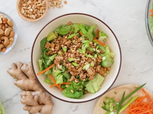 asian lettuce wrap chicken chopped salad recipe