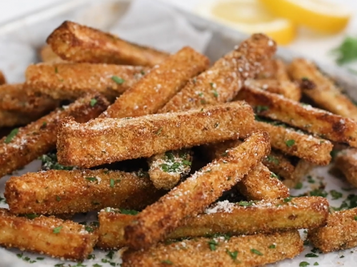 baked eggplant sticks recipe