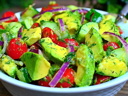 black bean avocado cucumber and tomato salad recipe