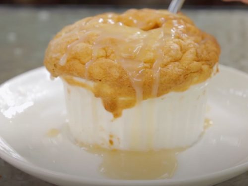 Bread Pudding Soufflé with Whiskey Sauce Recipe