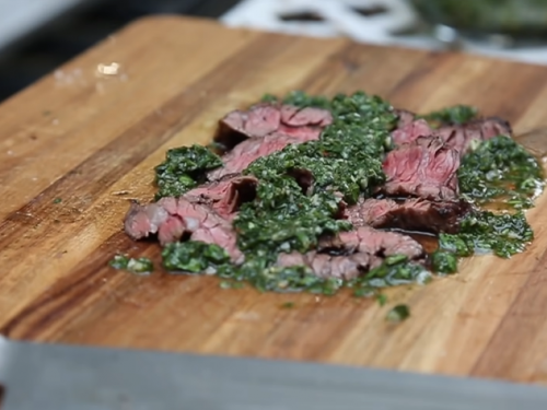 cast-iron ribeye steak with chimichurri recipe