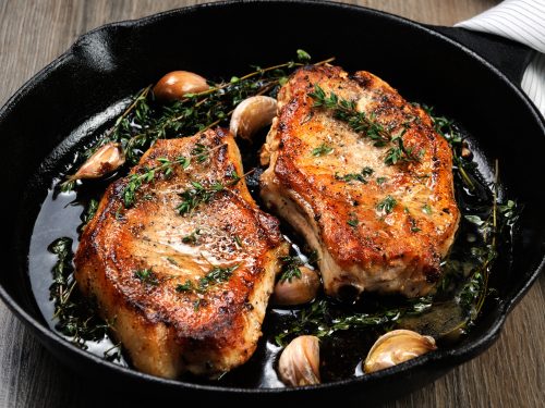 cast iron skillet pork chops recipe